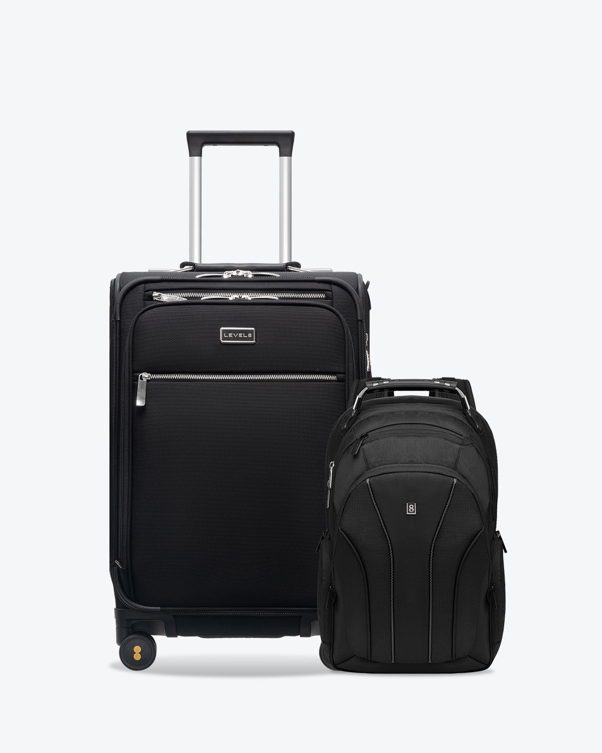 LEVEL8 Atlas laptop backpack and LEVEL8 Capture luggage